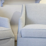 Winslow Swivel Chairs- Performance Sky- Sold as a Pair