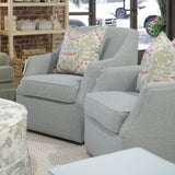 Winslow Swivel Chairs- Performance Sky- Sold as a Pair