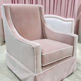 Charlotte Swivel Chair in Lulu Blush- TMHT
