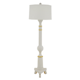 Jayden Floor Lamp- White/Gold