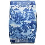 Square Chinoiserie Garden Stool
