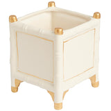Bamboo Cachepot- Ivory