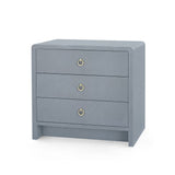 Bryant 3-Drawer Side Table, Chiffon Gray/Blue