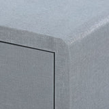 Bryant 3-Drawer Side Table, Chiffon Gray/Blue