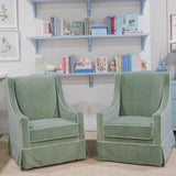 Charlotte Glider/Lounge Chair in Lulu Sage TMHT