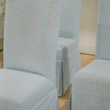 Darby Dining Chairs in Sky Gingham TMHT Set of 4
