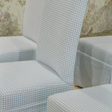 Darby Dining Chairs in Sky Gingham TMHT Set of 4