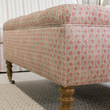 Theodore Ottoman in Poppy Paisley