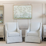 Charlotte Lounge Chair in Powder Mineral Performance