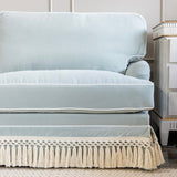 Ellie Fringe Sofa in Dresden Mineral