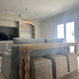 Kelly Ottoman in Gem Chip