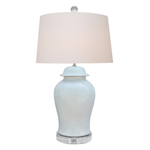 Light blue and acrylic table lamp