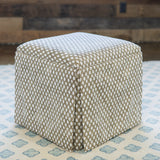Kelly Ottoman in Gem Chip