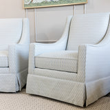 Charlotte Lounge Chair in Powder Mineral Performance