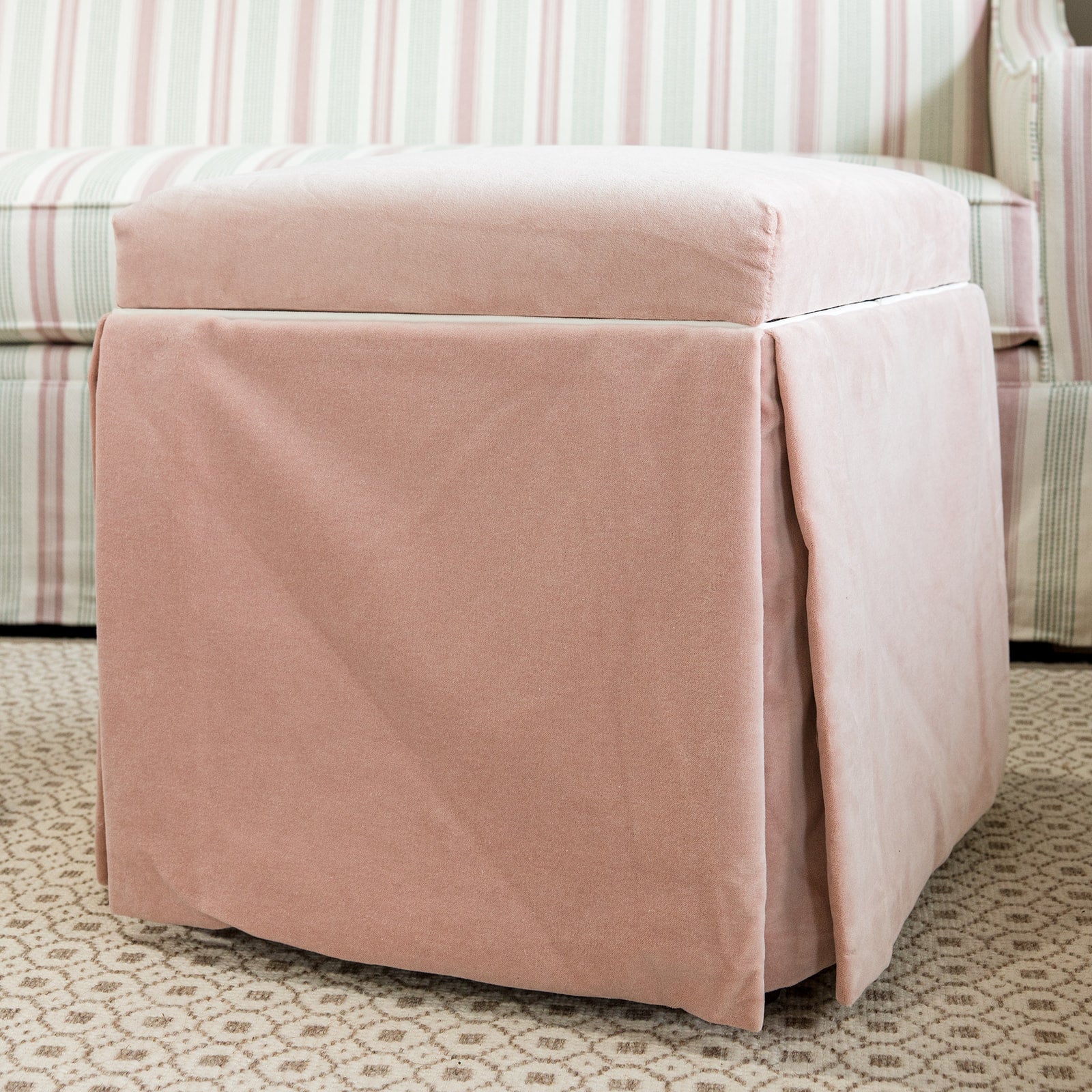 Kelly Storage Ottoman- 3 colors available